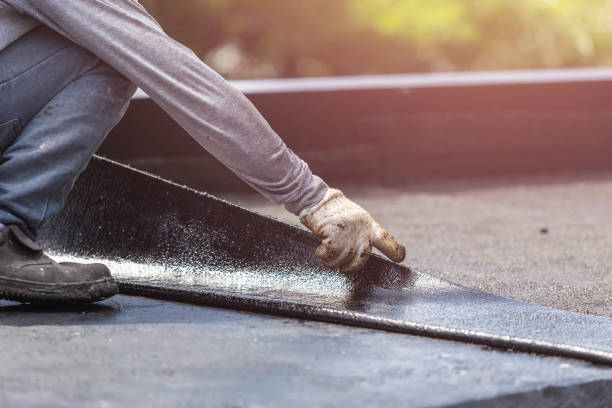 Professional Waterproofing technician working in Grenloch, NJ